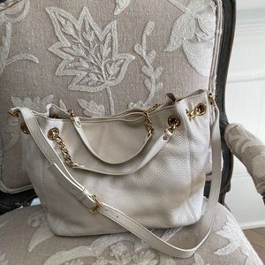 Cream color Michael Kors purse